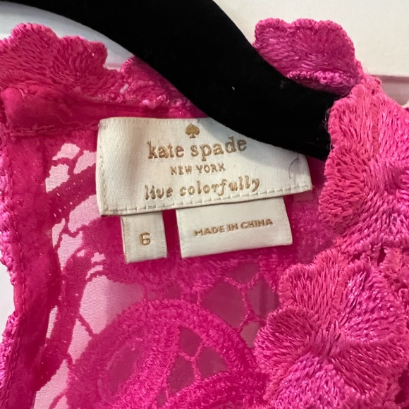Kate Spade Pink lace top SOLD - Picture 5 of 7